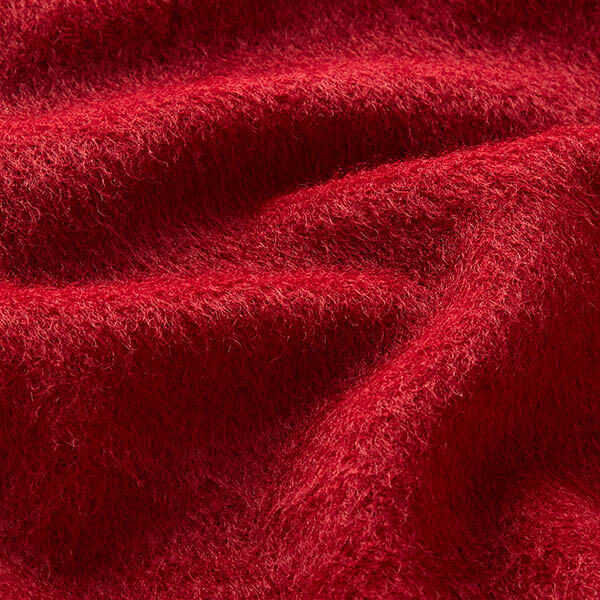 Plain Fluffy Coating Fabric – carmine,  image number 2