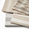 Decorative fabric, canvas mixed stripes, recycled – grey,  thumbnail number 5