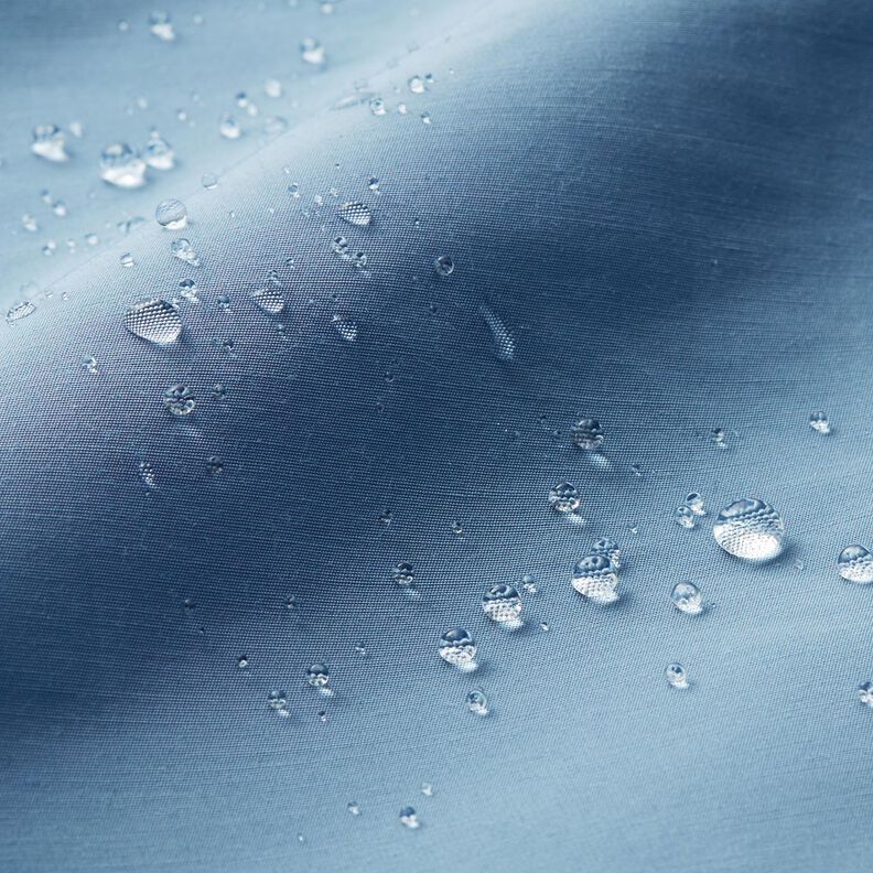 Plain water-repellent raincoat fabric – light blue,  image number 4