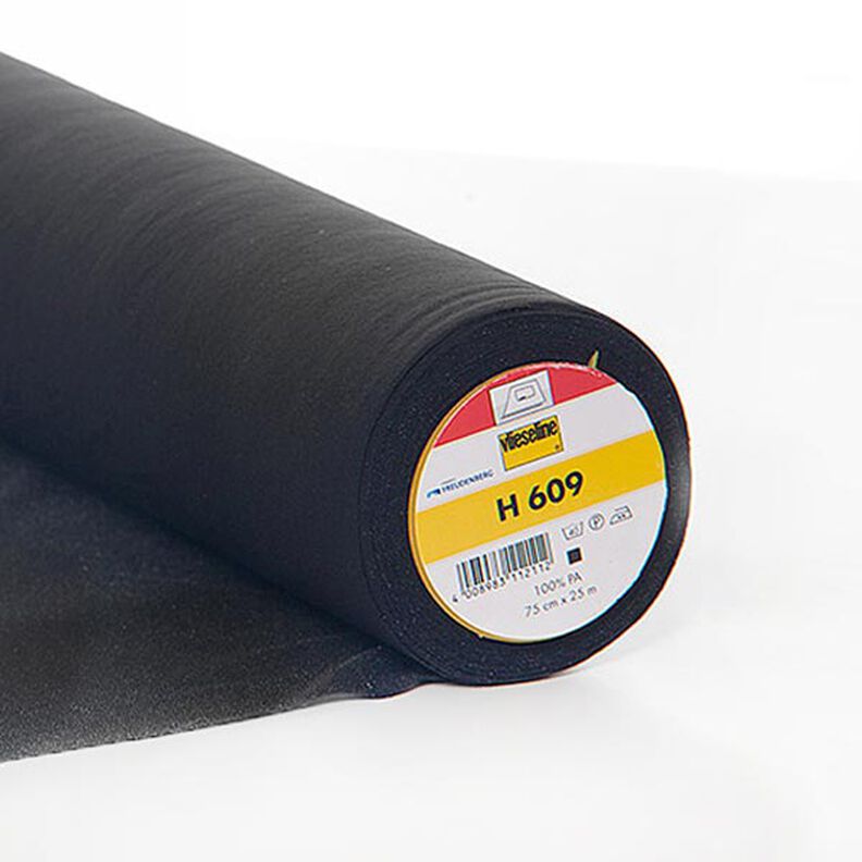 H 609 Fusible Interlining | Vilene – black,  image number 1