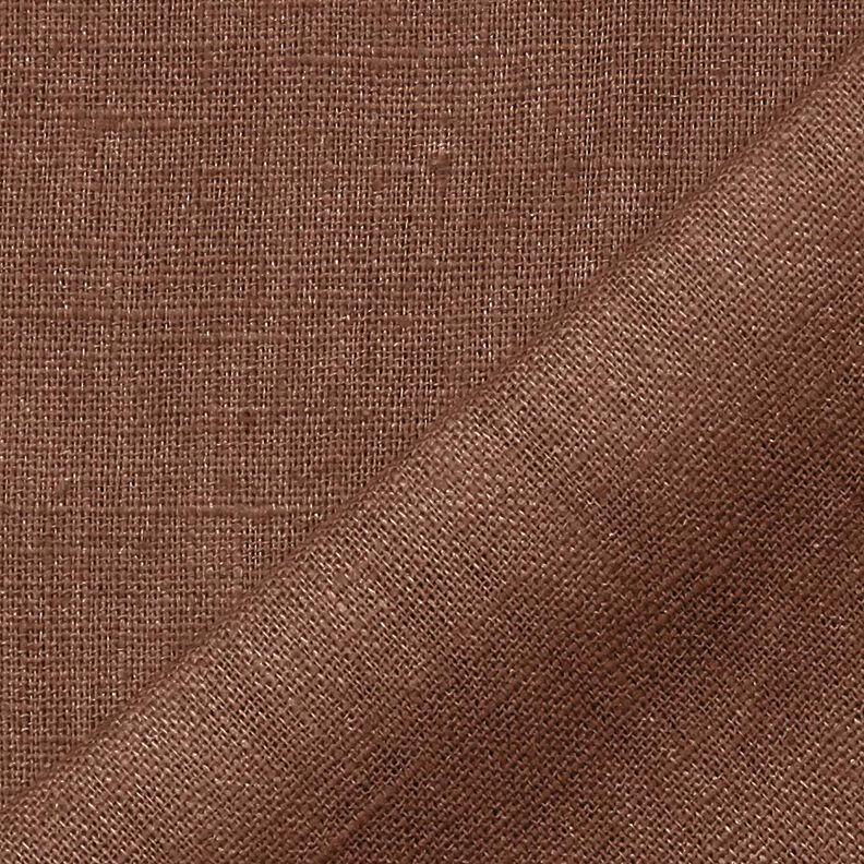 Linen fabric Ramie mix medium – chestnut,  image number 3