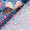 Cotton Cretonne butterflies and flowers – blue grey/pink,  thumbnail number 4