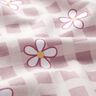Cotton Jersey Checks and flowers &ndash; white/pink,  thumbnail number 2