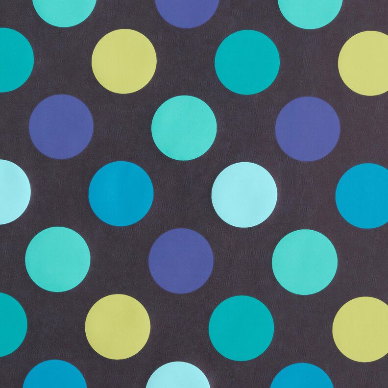 Raincoat Fabric Colourful Circles – midnight blue,  image number 1
