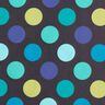 Raincoat Fabric Colourful Circles – midnight blue,  thumbnail number 1