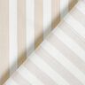 Striped cotton fabric – white/cashew,  thumbnail number 4