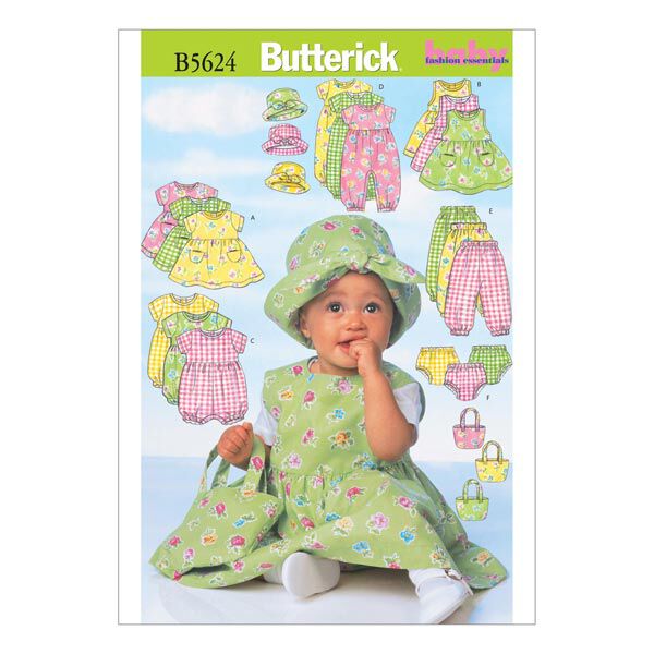 Infants' Dress / Jumper, Butterick 5624 | NB - M,  image number 1