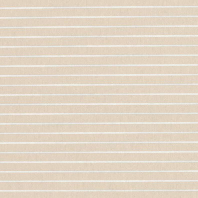 Stretch fabric with horizontal stripes – beige,  image number 1