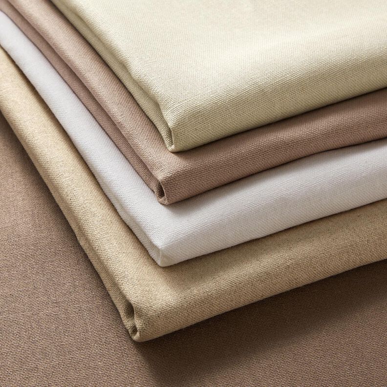 pure heavy linen Plain – dark taupe,  image number 4