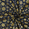 Cotton Poplin Snow Crystals – midnight blue/gold,  thumbnail number 3