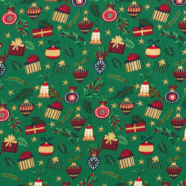 Cotton Poplin Gifts – green/gold, image number 1