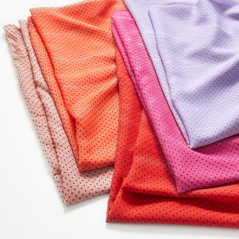 Glitter stripes and dots chiffon – red,  image number 5