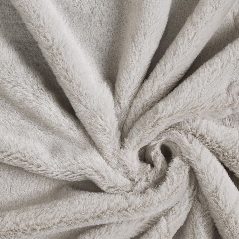 high-quality solid-color faux fur – light grey,  image number 1