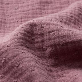 Double Gauze/Muslin dobby – pale berry, 