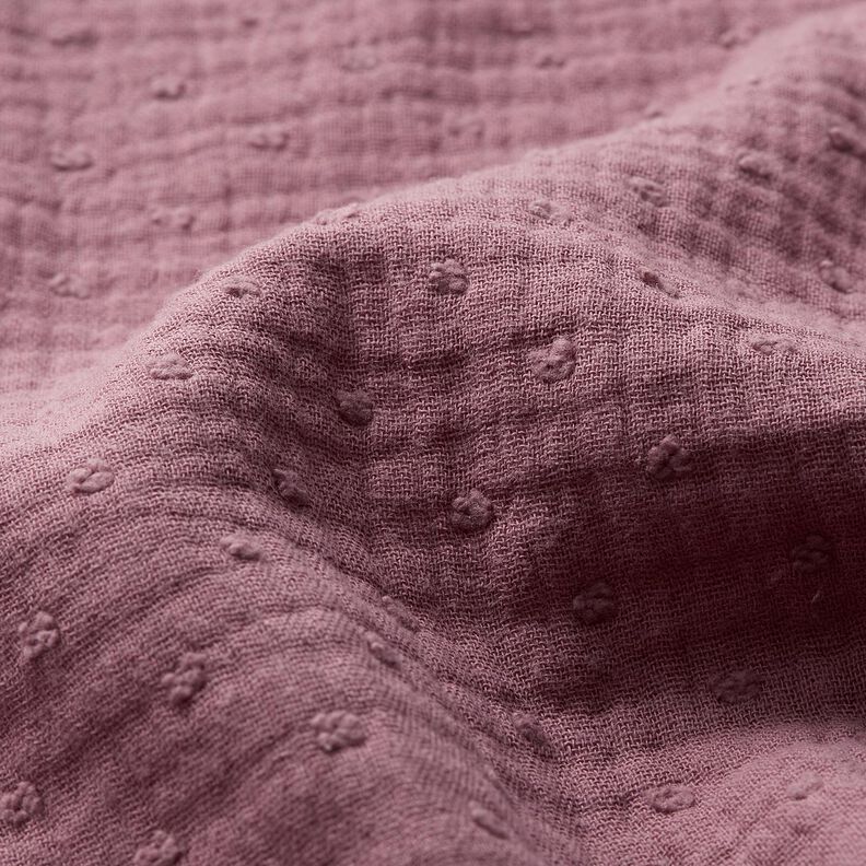 Double Gauze/Muslin dobby – pale berry,  image number 2