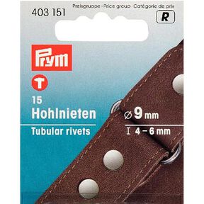 Tubular Rivets [15 pieces | Ø 9 mm] - silver metallic| Prym, 