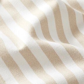 Decor Fabric Half Panama Vertical stripes – light beige/white, 