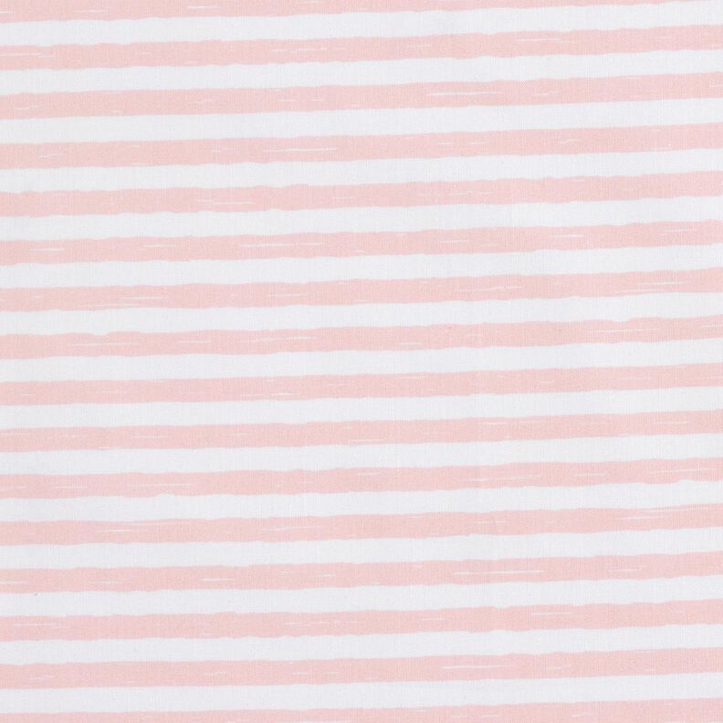 Cotton Cretonne casual stripes – light pink/white, image number 1