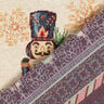 Decorative Panel Tapestry Fabric Nutcracker Duo – carmine/light beige,  thumbnail number 4