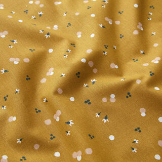 Cotton Cretonne Coloured dots – mustard, 