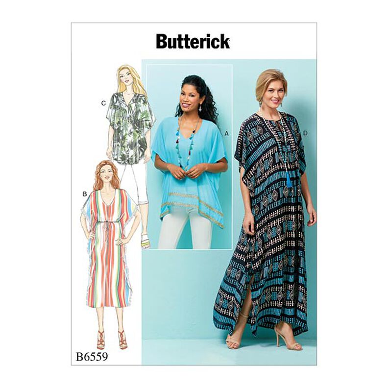 Top | Tunic | Caftan, Butterick 6559 | XS - M,  image number 1