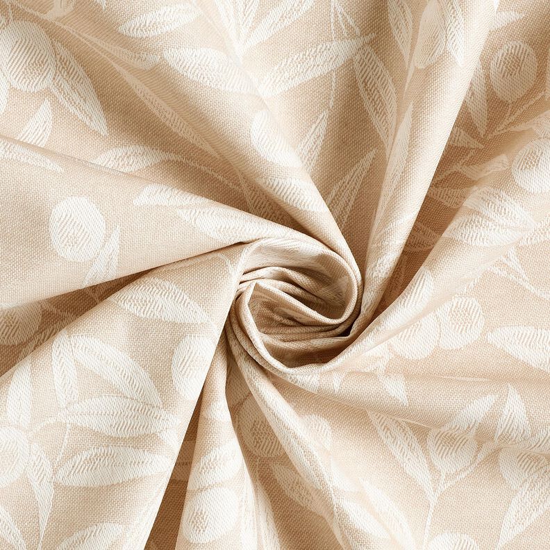 Coated Cotton Jacquard coated olives – natural/light beige,  image number 3