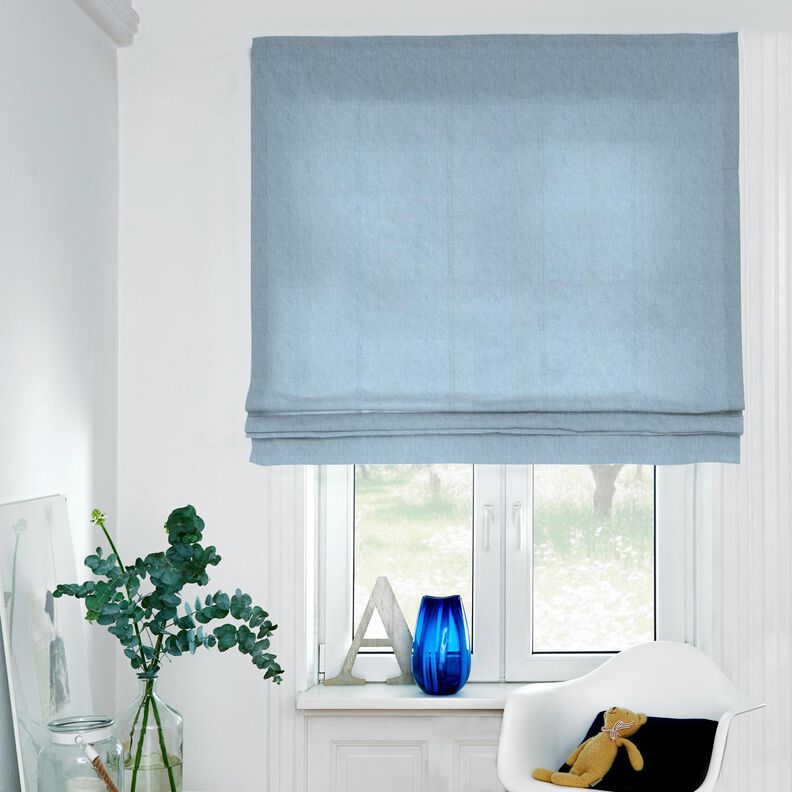 Lightweight linen blend pre-washed – brilliant blue,  image number 8