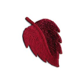 Leaf Patch [ 3 x 4 cm ] – burgundy, 