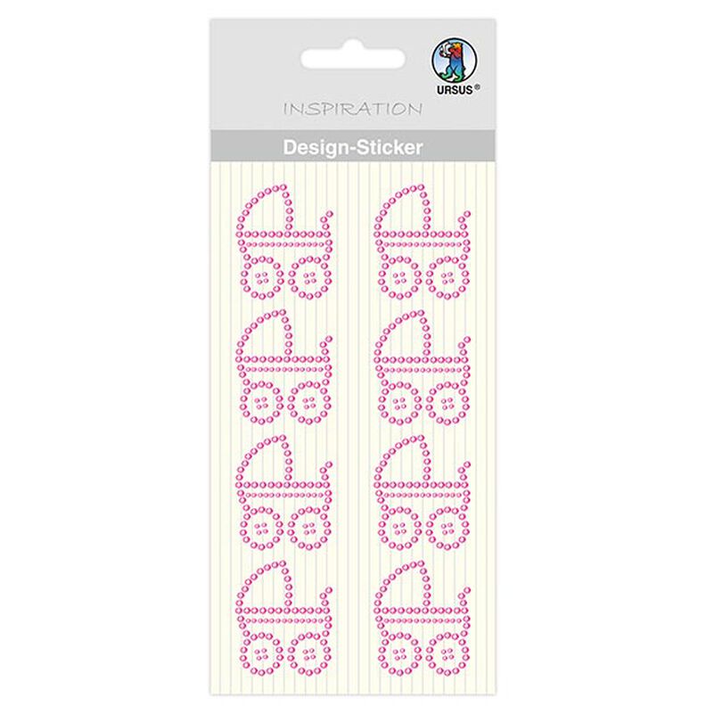 Baby Girl Design Stickers [ 8 pieces ] – pink,  image number 1