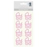 Baby Girl Design Stickers [ 8 pieces ] – pink,  thumbnail number 1