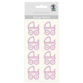 Baby Girl Design Stickers [ 8 pieces ] – pink, 