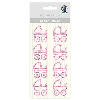 Baby Girl Design Stickers [ 8 pieces ] – pink, 