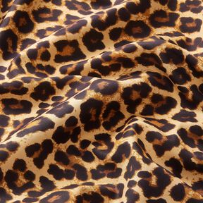 viscose fabric leopard print – beige/black, 