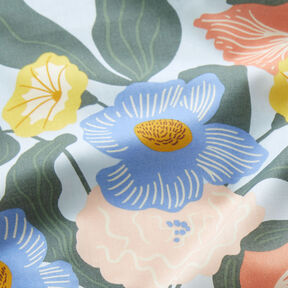 Lush flowers cotton voile | Nerida Hansen – baby blue, 
