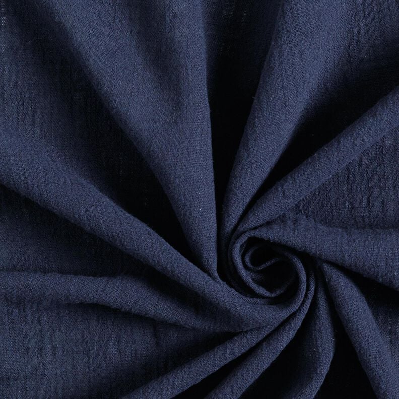 Cotton Linen Look – midnight blue, image number 1