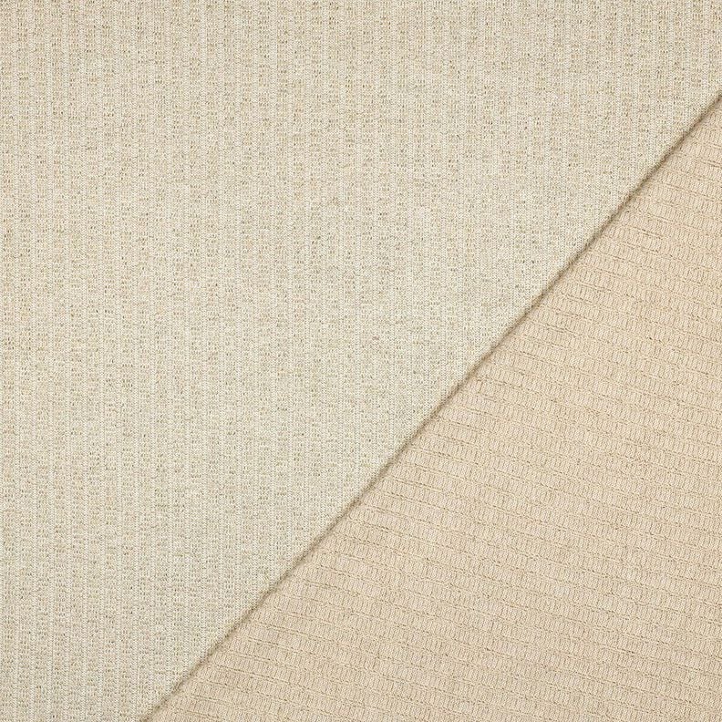 Ribbed Knit Lurex – offwhite/metallic gold, image number 3