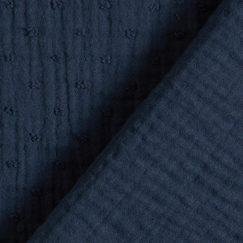 Dobby muslin – navy blue,  image number 5