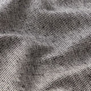 Decor Fabric Half Panama Ribbed Recycelt Cotton – black/white | Remnant 60cm, 