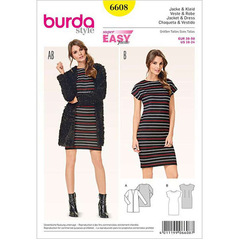 Jacket/Dress, Burda 6608,  image number 1