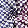 GOTS Cotton Poplin chessboard pattern gradient | TCC x LOOKS by Wolfgang Joop – indigo/burgundy,  thumbnail number 5