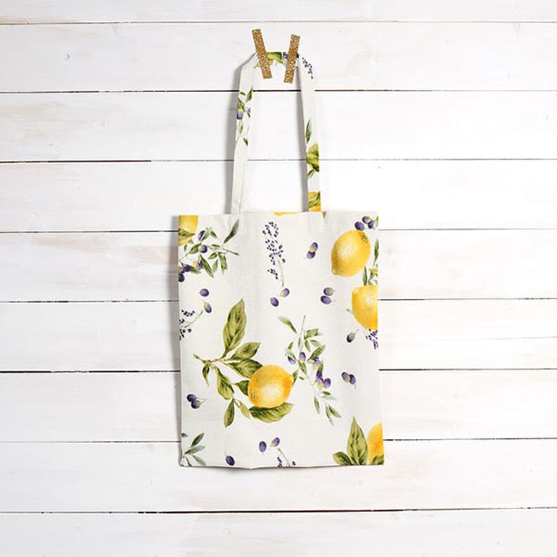 Decor Fabric Canvas Lemons – yellow,  image number 6