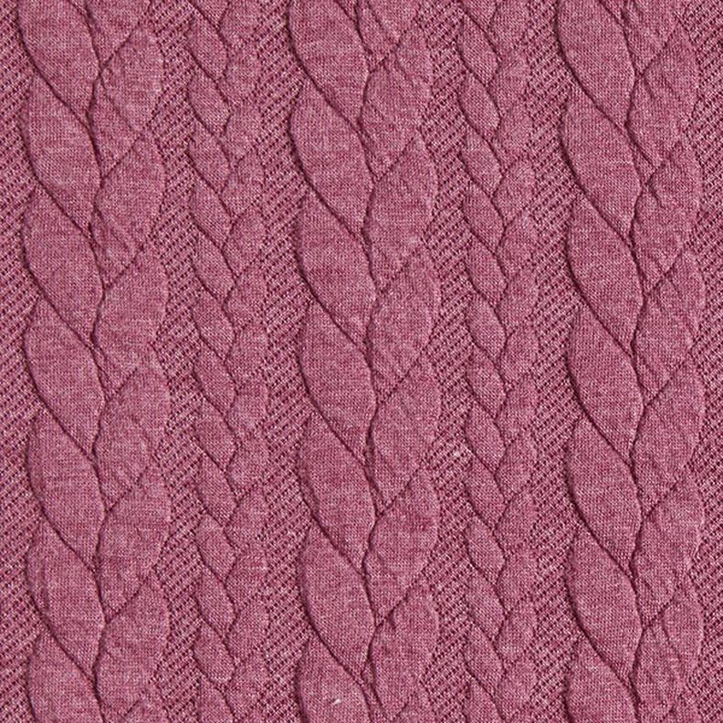 Cabled Cloque Jacquard Jersey – raspberry,  image number 1