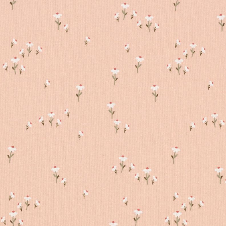 Cotton Jersey Daisy meadow – rosé, image number 1