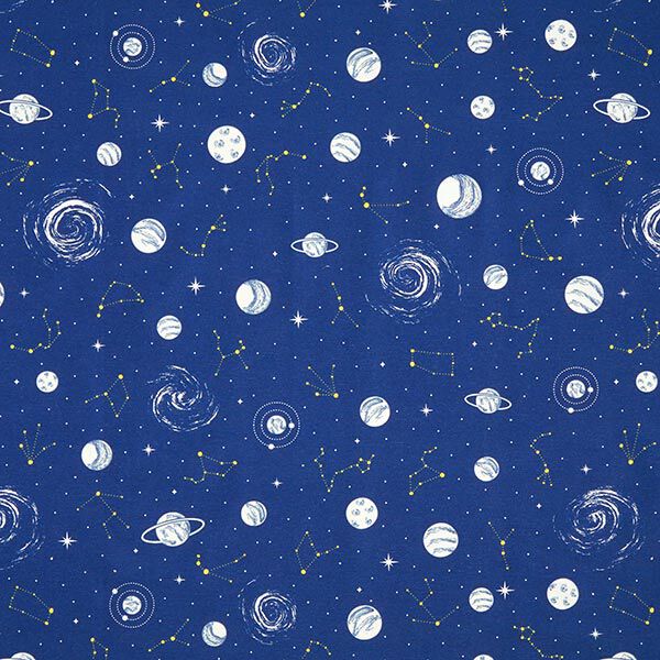 Decor Fabric Canvas Glow in the Dark Planetarium – navy blue,  image number 5