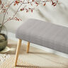Decor Fabric Half Panama Subtle Stripes – natural/midnight blue,  thumbnail number 8