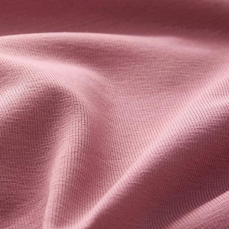 Medium Cotton Jersey Plain – dark dusky pink,  image number 4