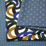 Decor Fabric Half Panama retro whorls – white/dark green,  thumbnail number 5