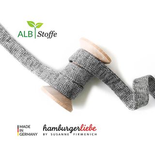 GOTS Organic Hoodie CORD ME Melange [20 mm] | Albstoffe | Hamburger Liebe, 