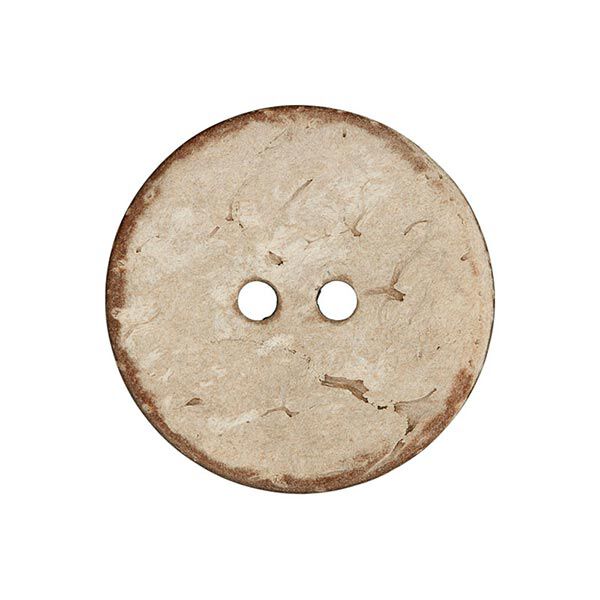 Basic Chalky 2-Hole Coconut Button - beige,  image number 1