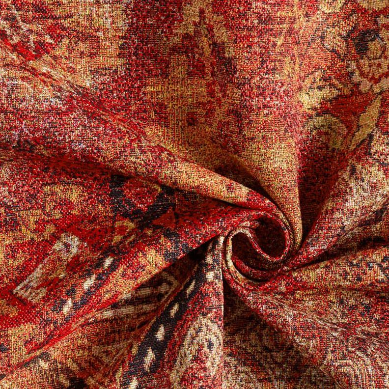 Decor Fabric Tapestry Fabric woven carpet – terracotta/fire red,  image number 5